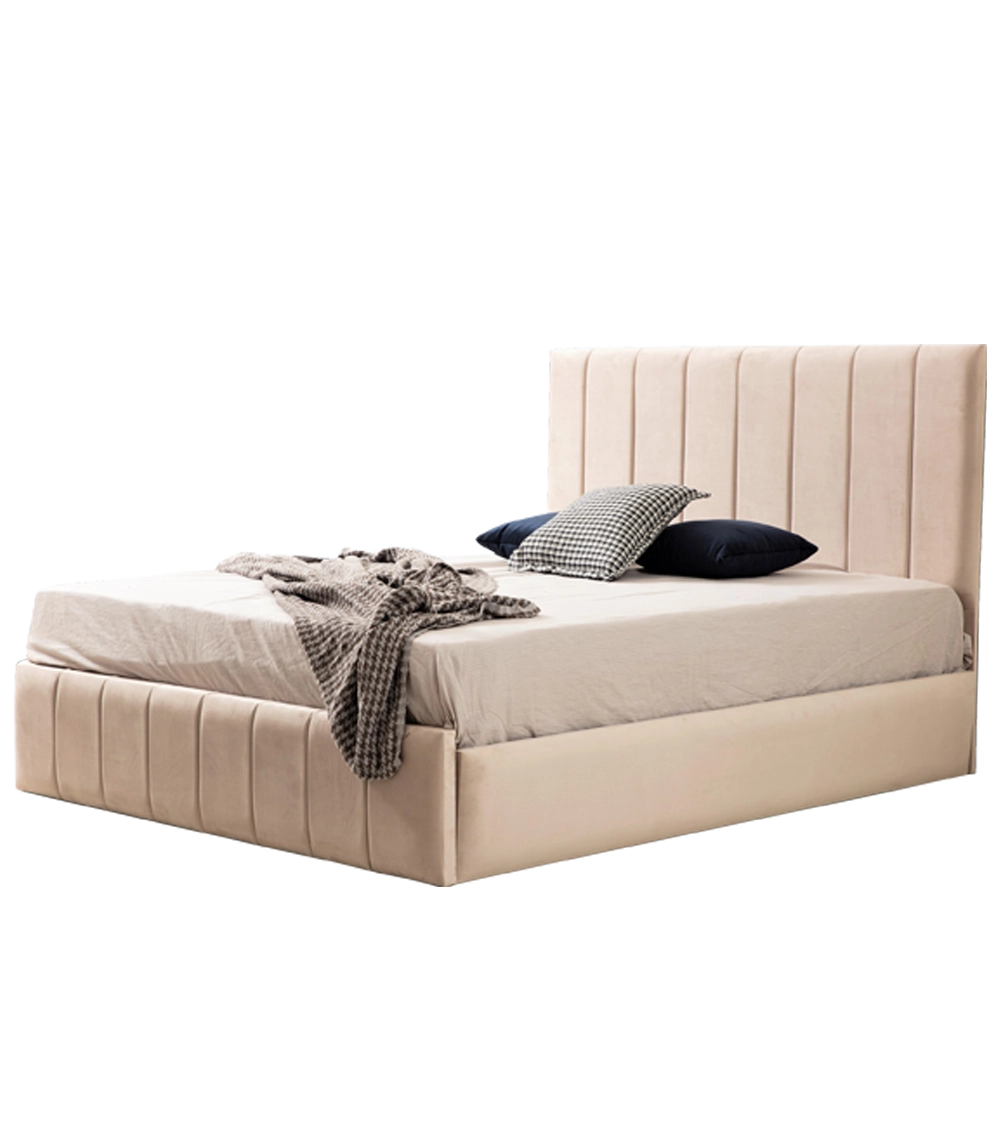 CADRE DE LIT POLO BEIGE : CONFORT LUXUEUX ET DESIGN